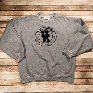 Vintage 90s KU Championship Lg Crewneck Sweater